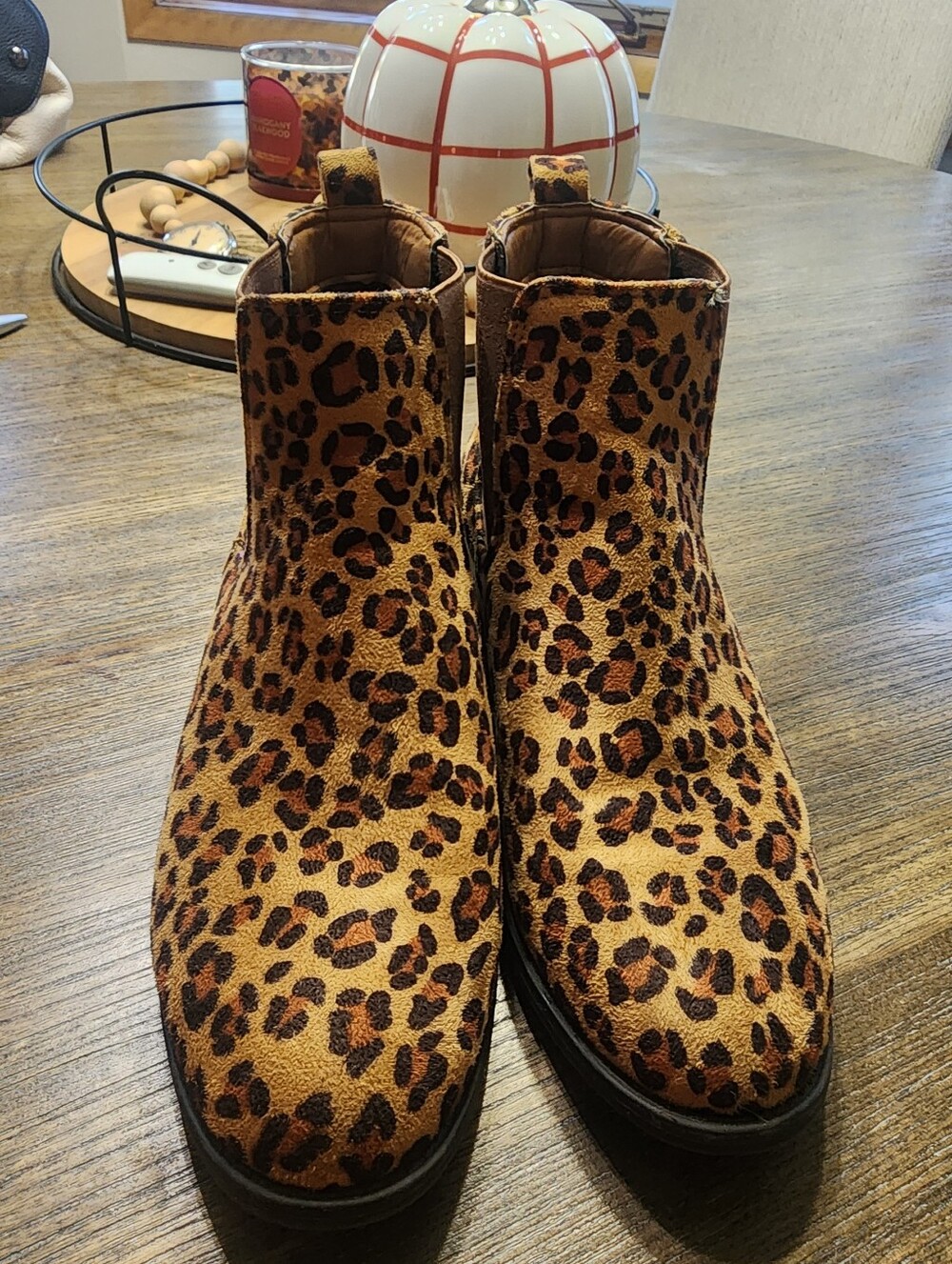 Womens Leopard Print Boots